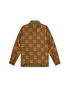 Burgundy Diamond Monogram Silk Shirt