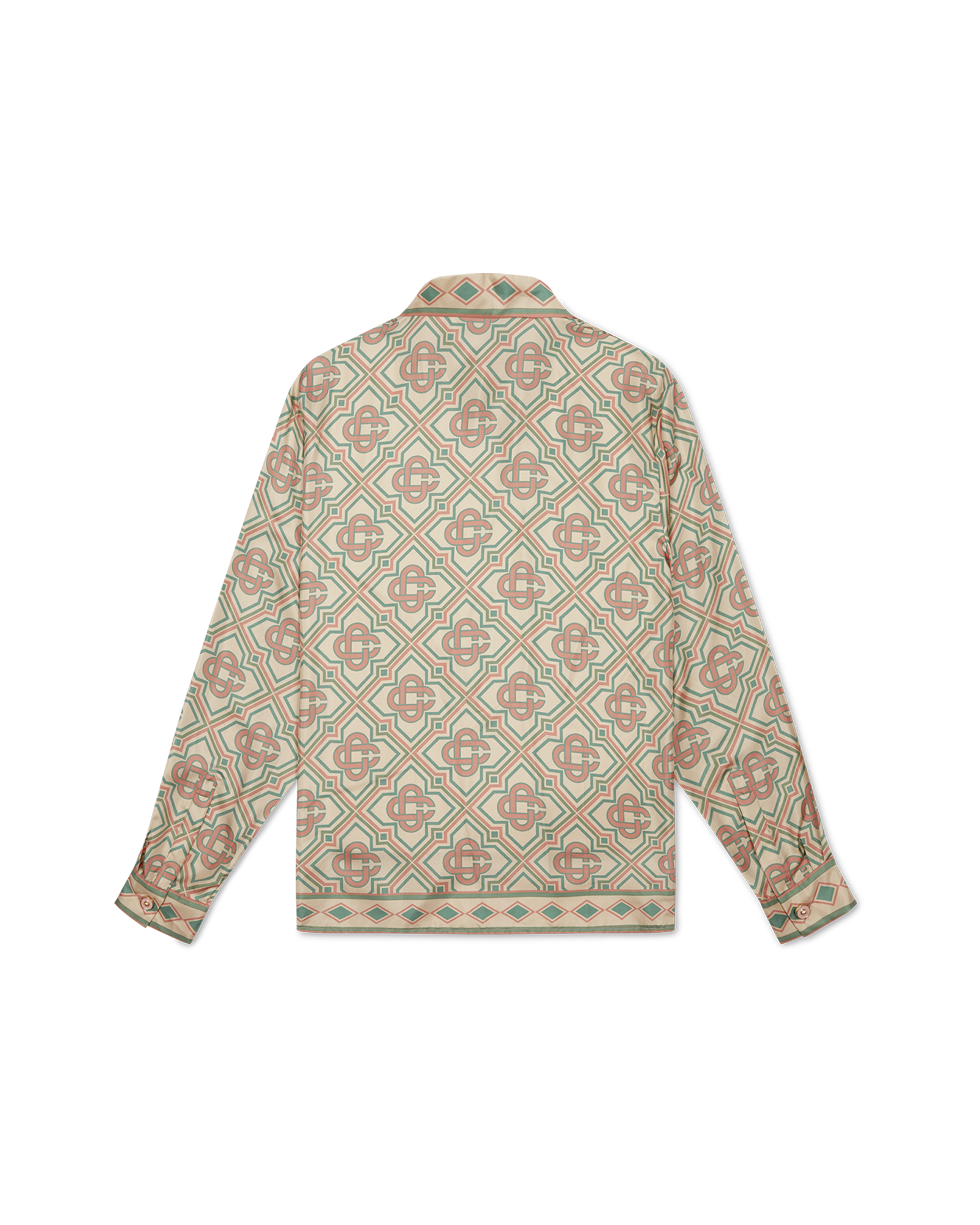 Pastel Diamond Monogram Silk Shirt