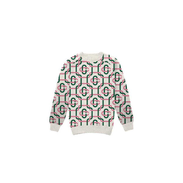 ミ*)様 casablancaニット Pink Monogram Knitted Sweater – Casablanca