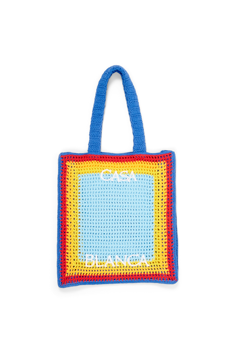 CASABLANCA - Logo Crochet Handbag