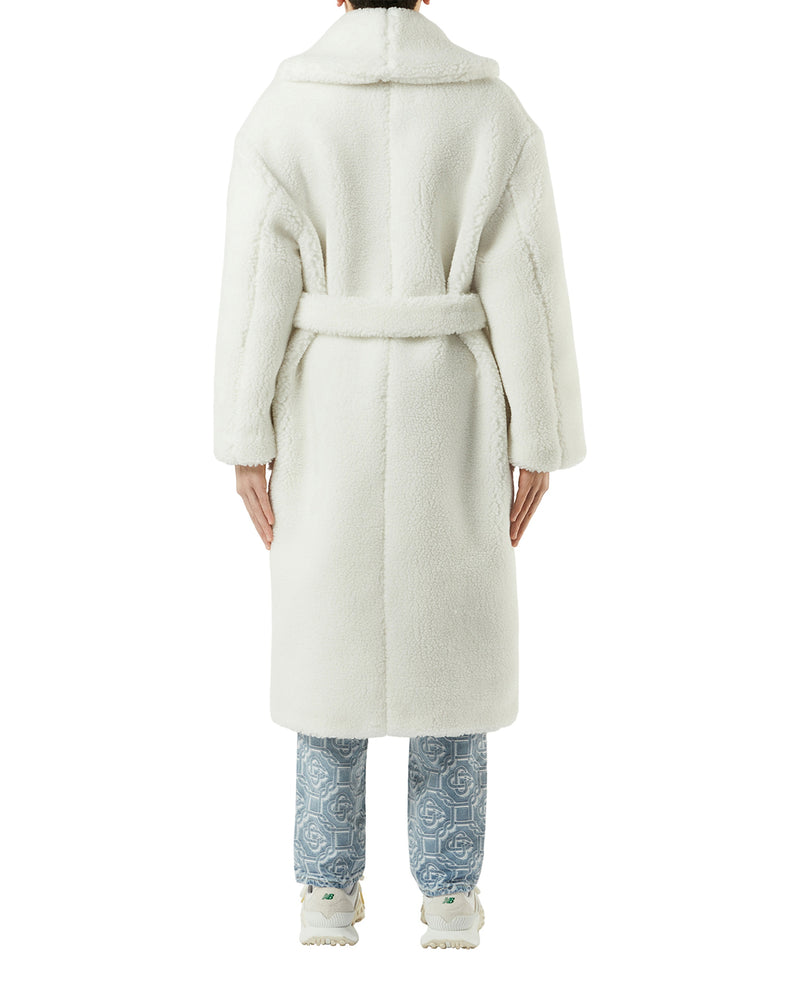 Off-White Faux Shearling Coat