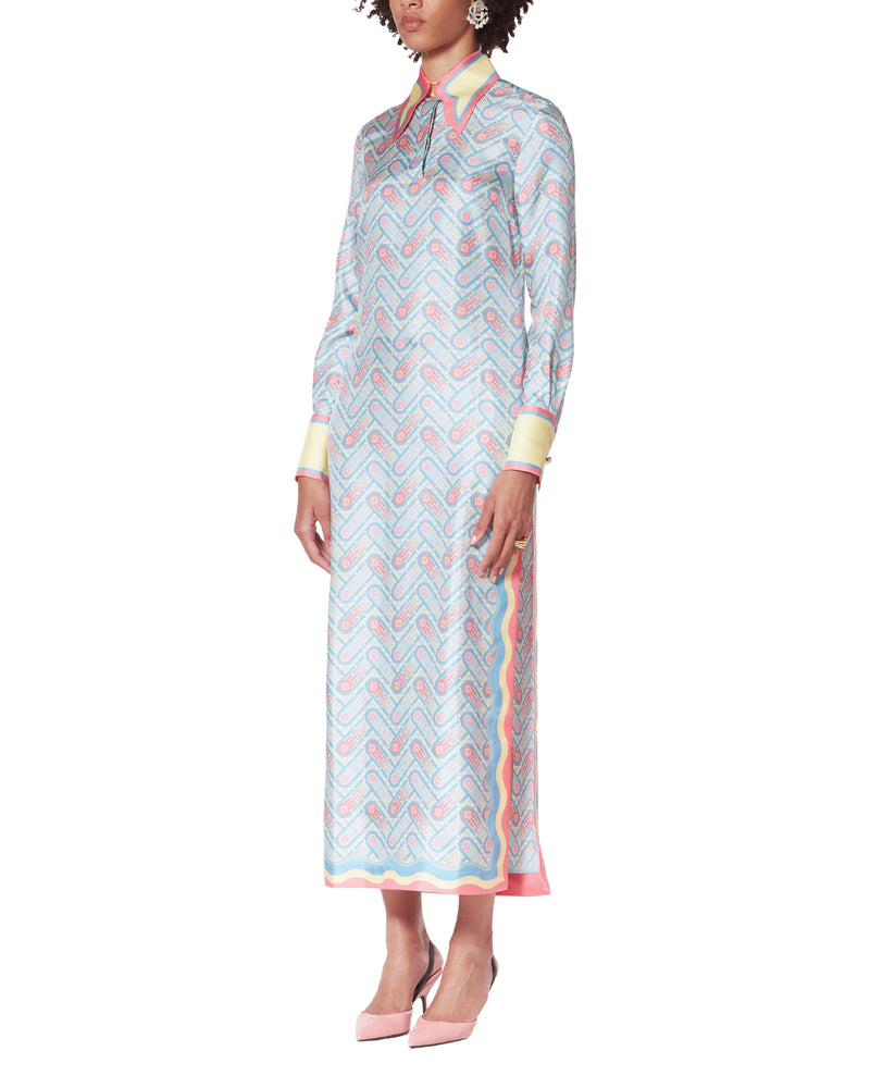 Casablanca Ping Pong Monogram Silk Dress - Farfetch