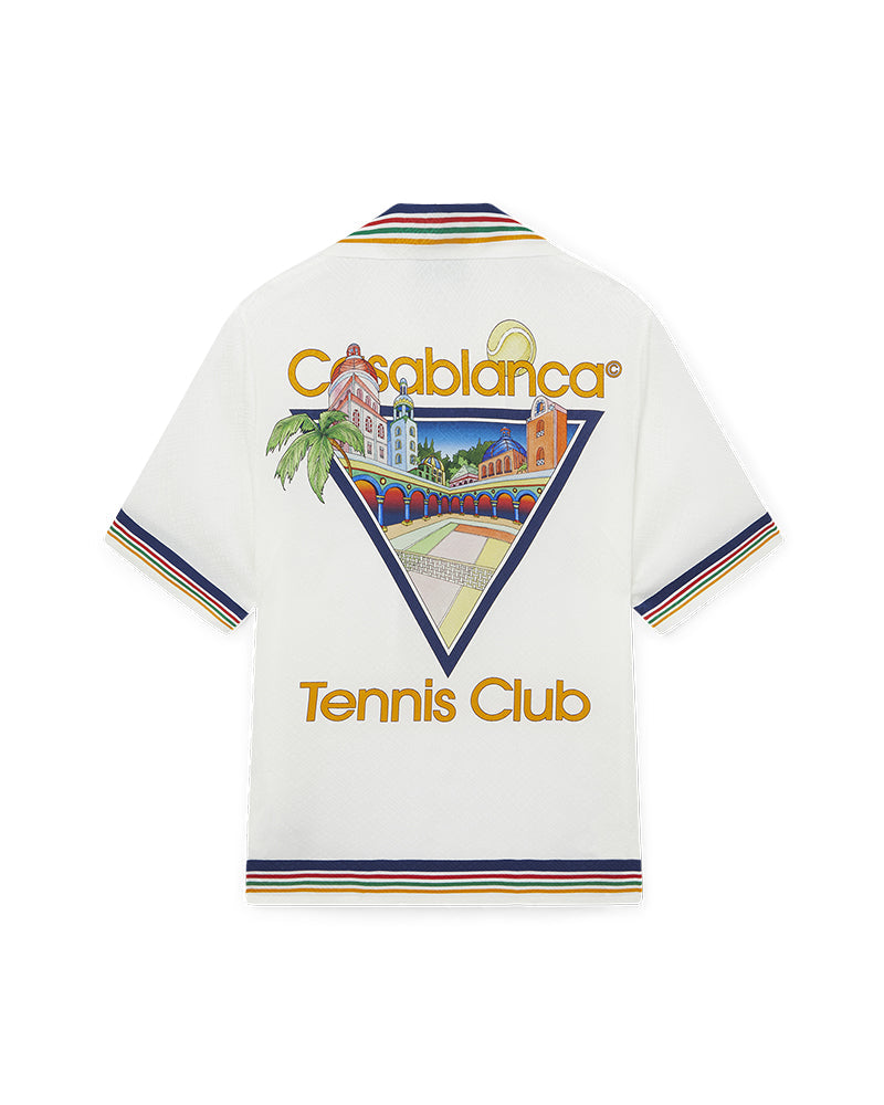 Tennis Monogram Silk Shirt  Casablanca Paris – Casablanca Paris