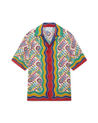 Rainbow Monogram Silk Shirt  Casablanca Paris – Casablanca Paris