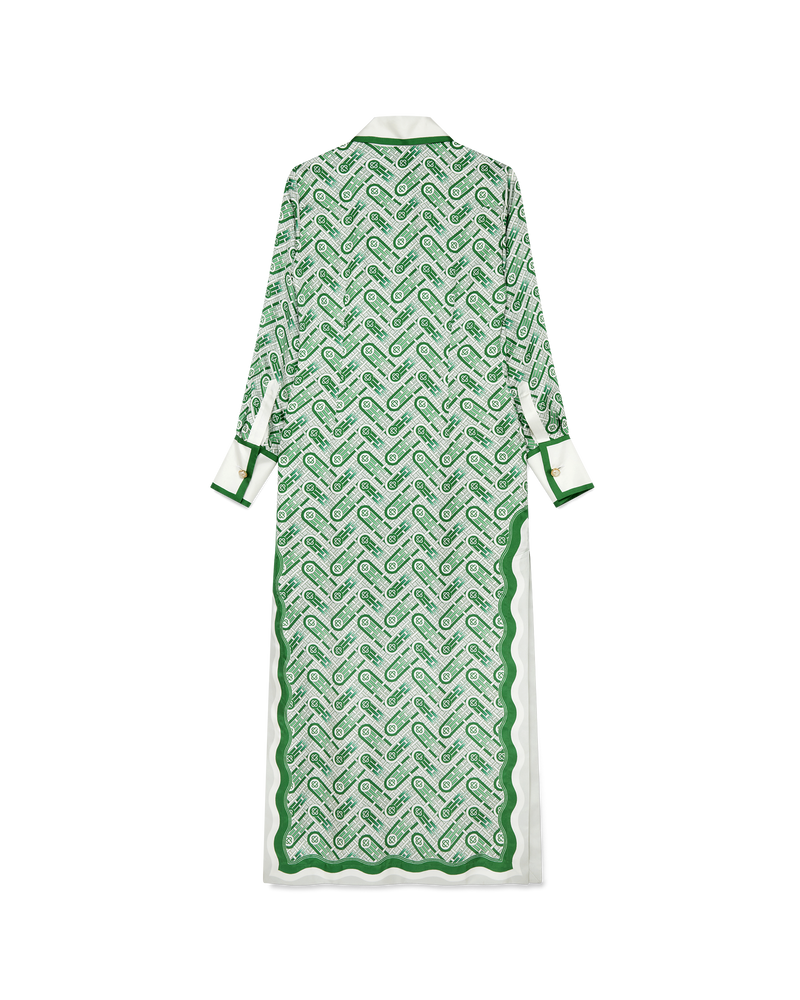 Ping Pong Monogram Silk Dress