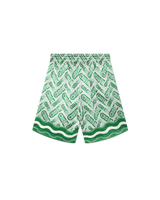 Ping Pong Monogram Silk Shorts