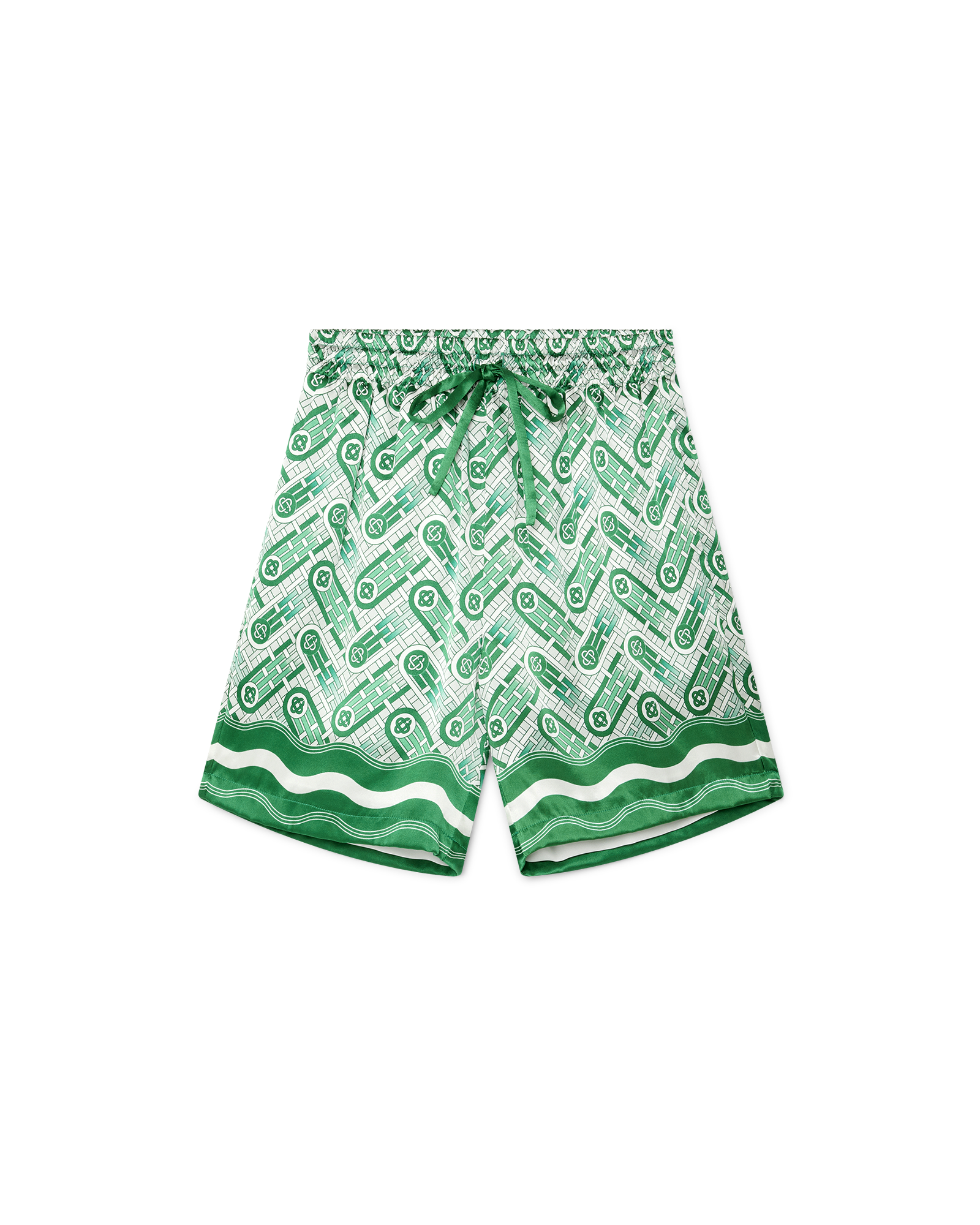 Ping Pong Monogram Silk Shorts