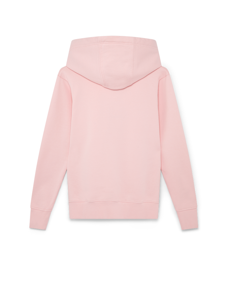 Pink Logo Patch Hooded Sweatshirt