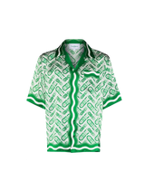 Ping Pong Monogram Silk Shirt