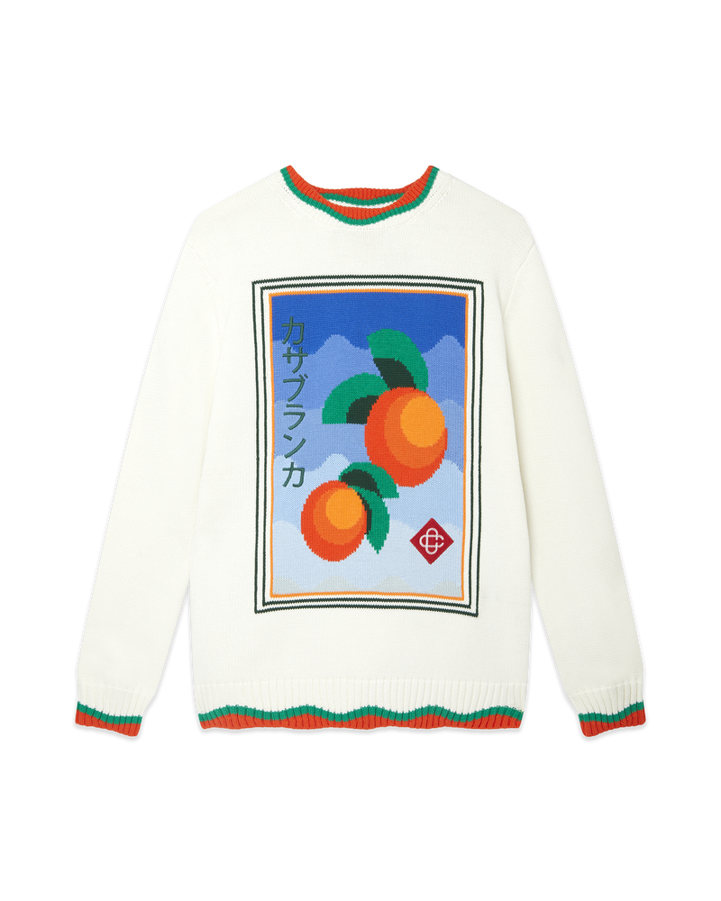 Orange Knit Sweater – Casablanca Paris