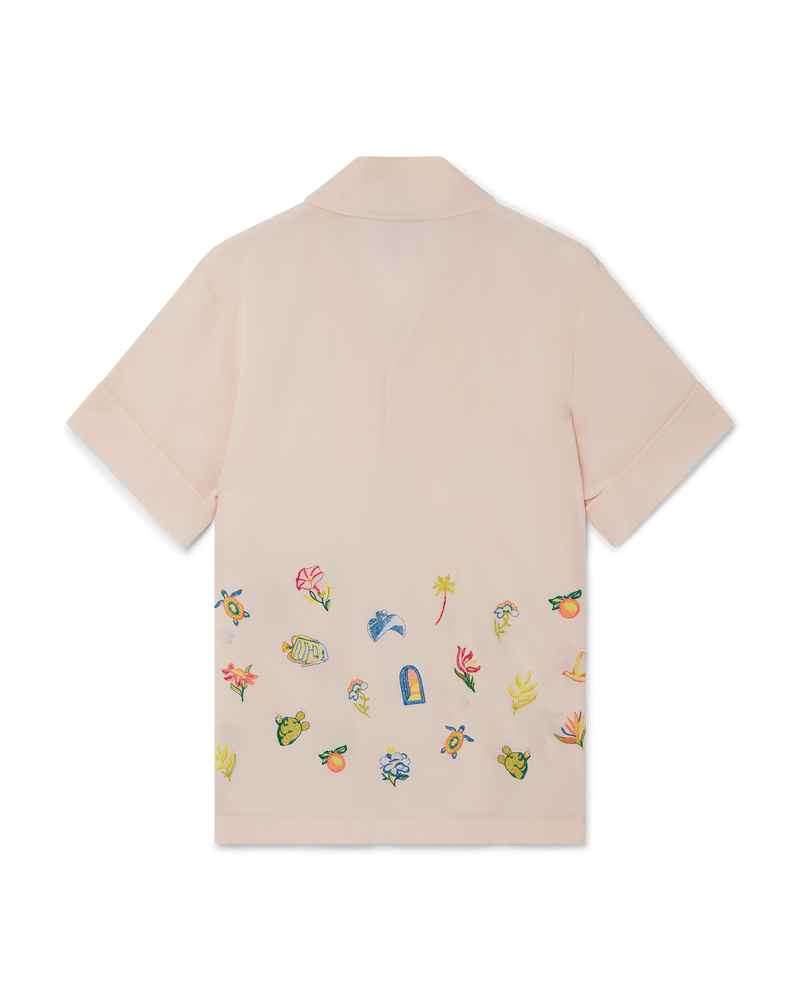 Casa Icons Embroidery Silk Shirt