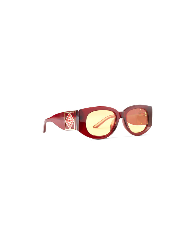 Gabrielle Wine & Gold Sunglasses