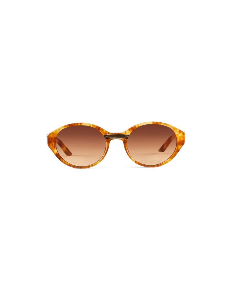 Gold & Brown Cannes Sunglasses
