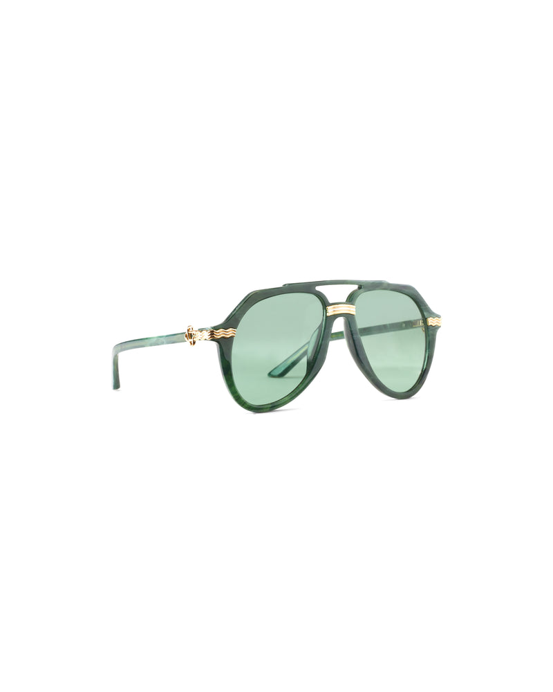 Rajio Green & Gold Sunglasses
