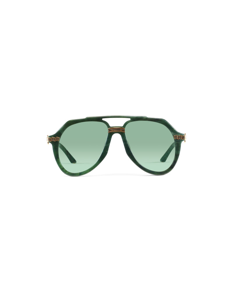 Rajio Green & Gold Sunglasses
