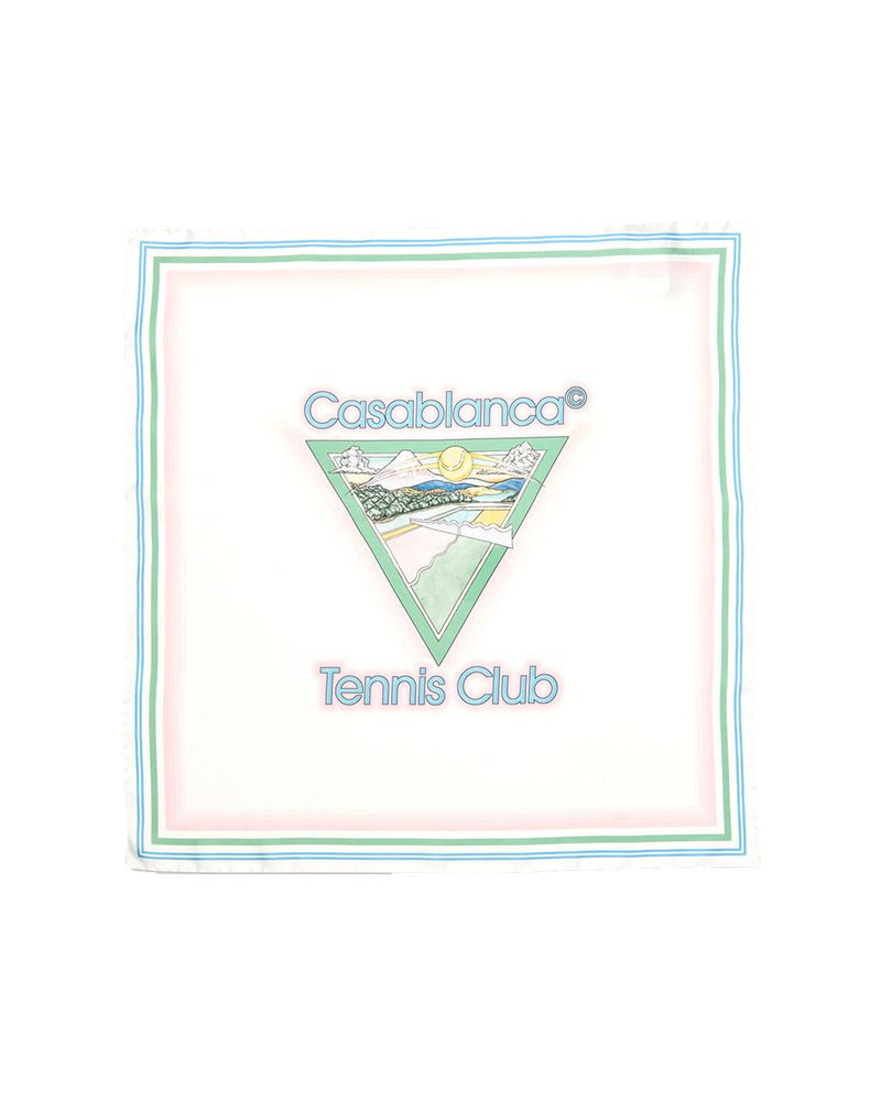 Tennis Club Icon Medium Silk Scarf