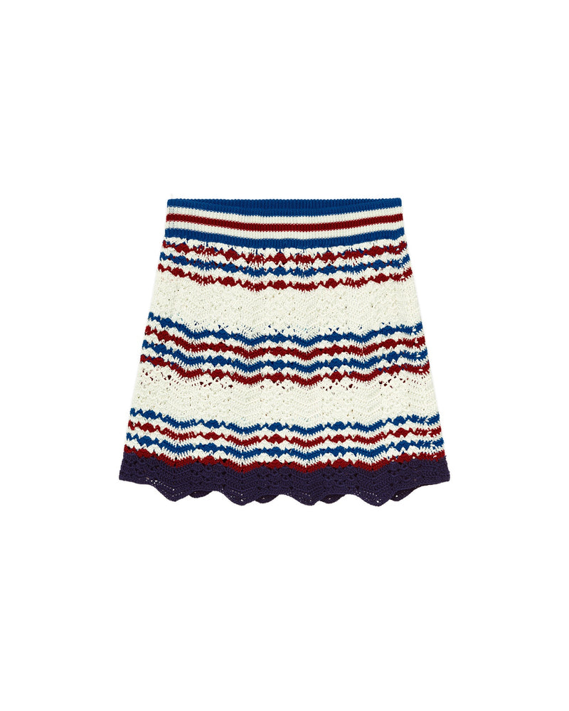 Crochet Chevron A-Line Skirt