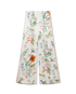 Ping Pong Fleurie Jour Silk Trousers