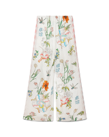 Ping Pong Fleurie Jour Silk Trousers