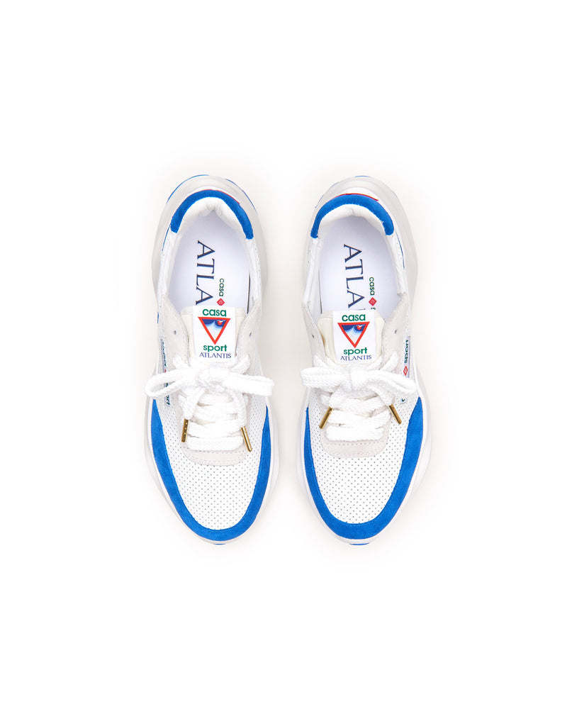 Womens Atlantis White & Blue Sneaker