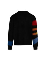 Mohair Blend Printed Crew Neck Jumper