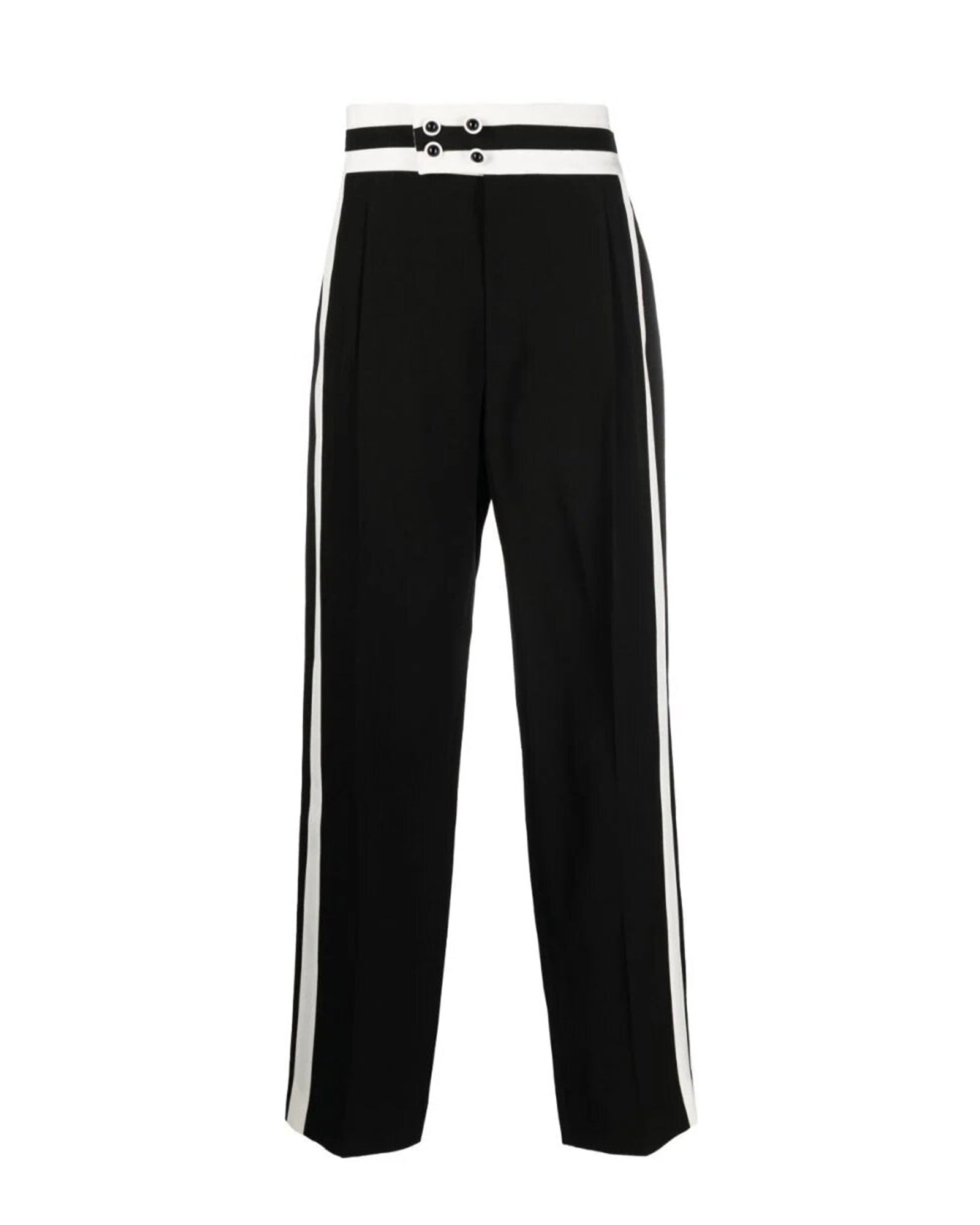 High Waisted Cummerbund Trousers