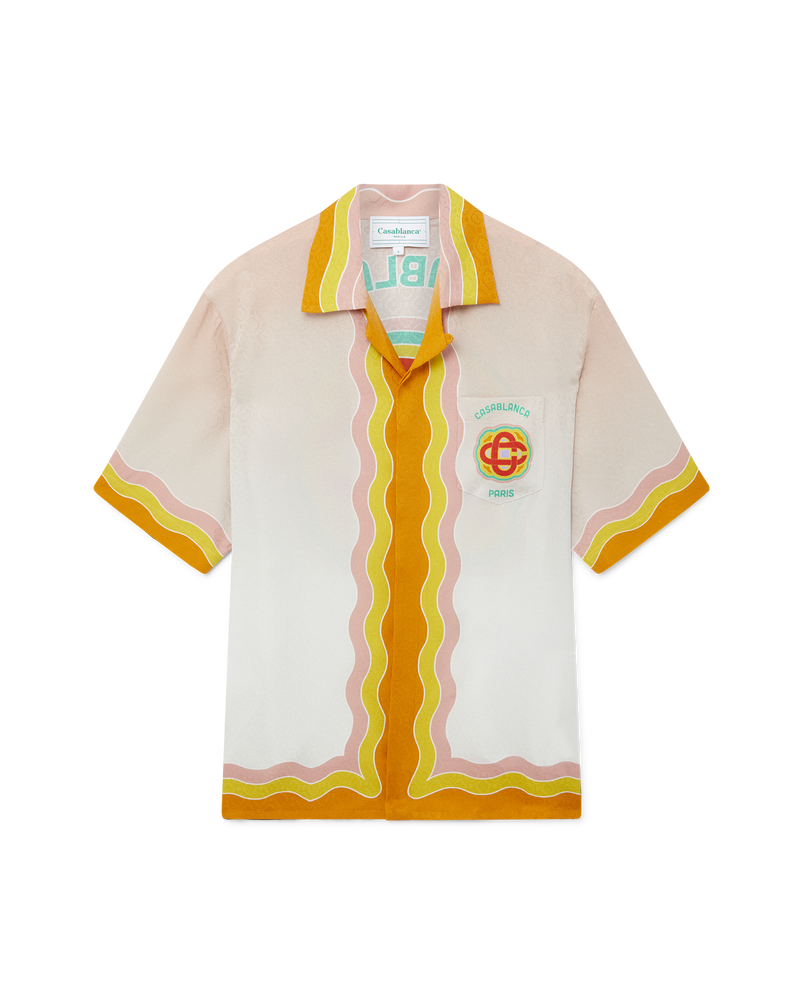 Monogram Short-Sleeved Printed Silk Shirt - Ready-to-Wear