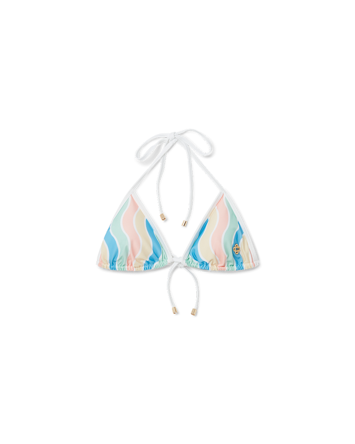 Memphis Wave Triangle Bikini Top