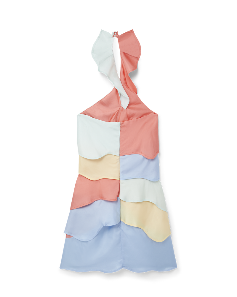 Rainbow Gradient Halterneck Dress